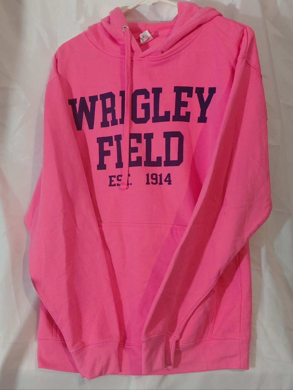 Wrigley Field Pink Pullover Hoodie